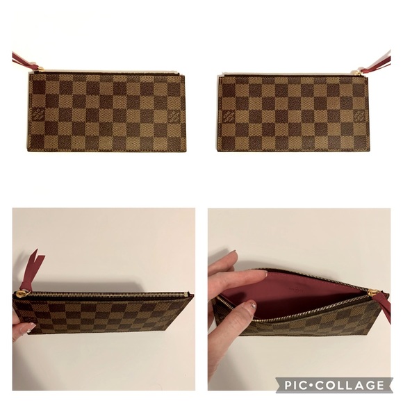 Louis Vuitton Pochette Felicie Monogram (Without Accessories) Fuchsia  Lining for Women